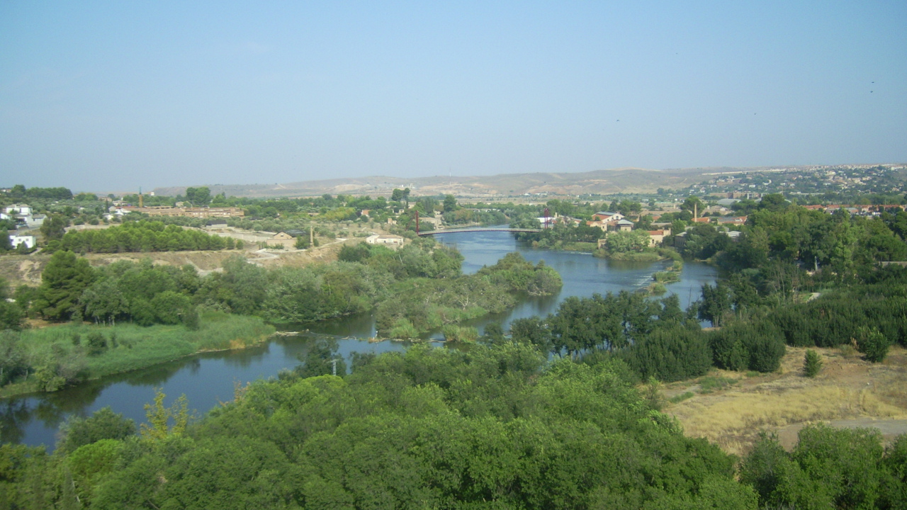 Toledo skyline and Tagus River