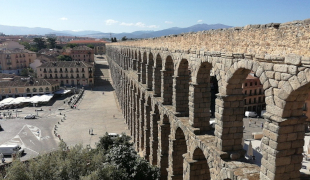 Vista del Acueducto Romano de Segovia